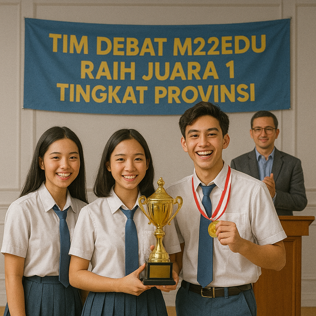 Tim Debat M22Edu Raih Juara 1 Tingkat Provinsi