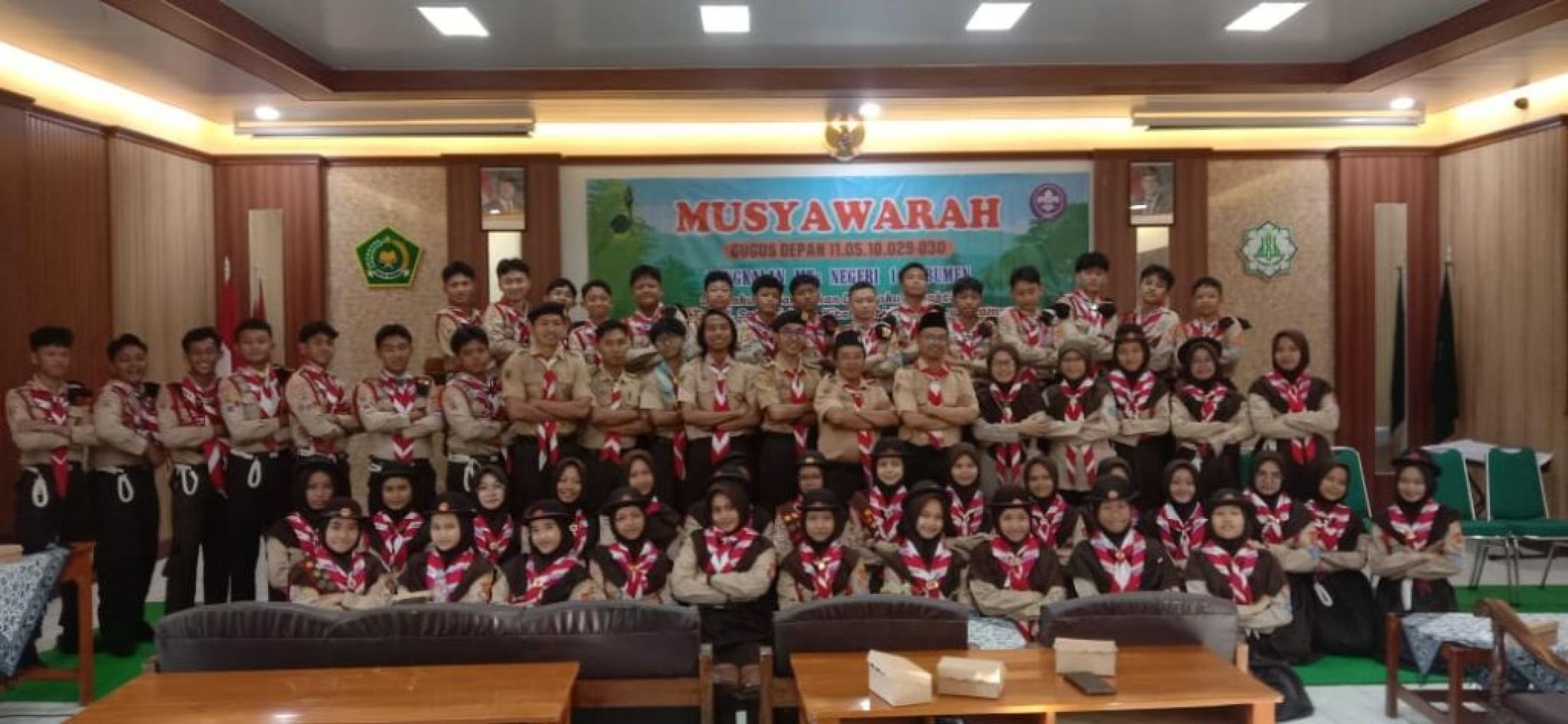 Musyawarah Gudep 029-030 MTsN 1 Kebumen: Regenerasi Pemimpin Pramuka, Satukan Semangat Juara