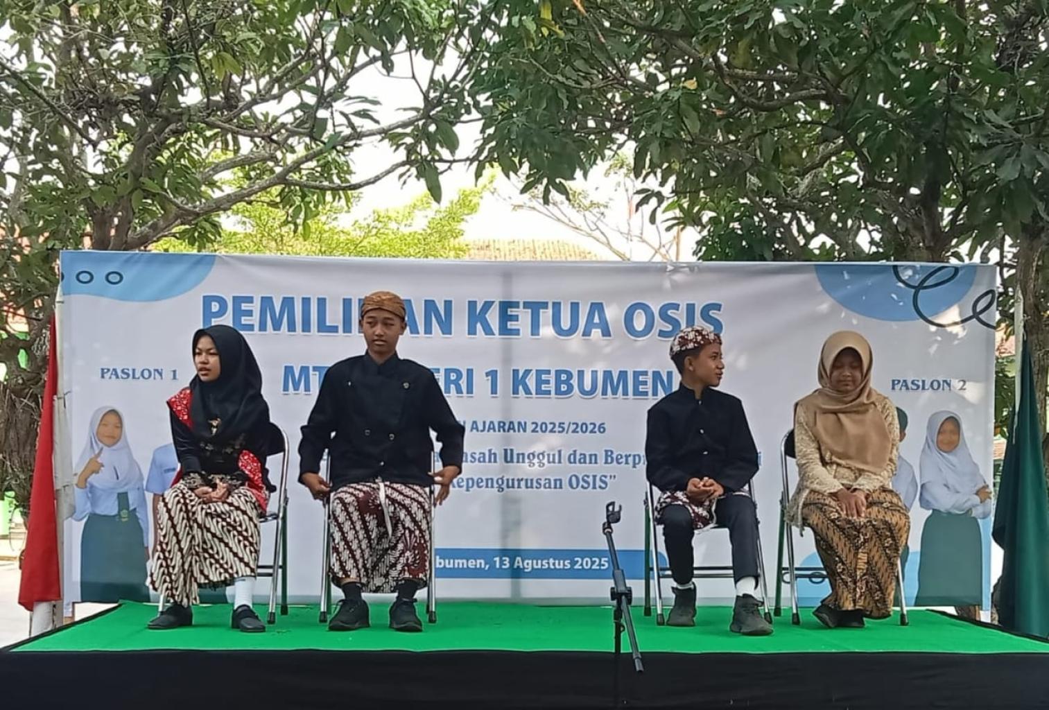 Pemilihan Ketua OSIS MTsN 1 Kebumen 2025–2026, Paslon 1 Menang Telak