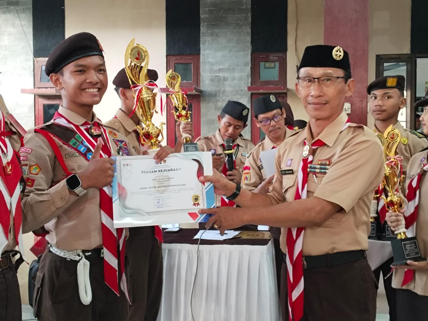 Sabet Juara 1 Pramuka Garuda Berprestasi Kebumen, Valencia Siap Melaju ke Tingkat Jawa Tengah